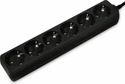 Image de Logilink Steckdosenleiste 6-fach  mit Schutzkontakt  , schw.