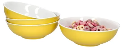 Zdjęcie produktu dla zestaw 4 misek Doppio Ø 18 cm Żółta miska na przekąski Miska deserowa Ritzenhoff