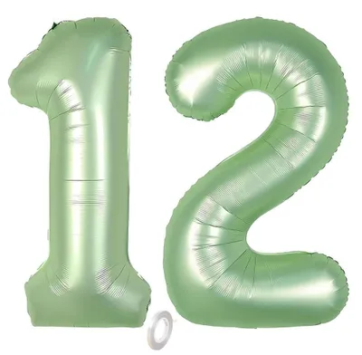 Folienballon 101 cm, aufblasbar, Zahl 0-100, für Geburtstag & Hochzeit