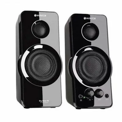 Produktbild von Woxter Big Bass 95, 2-Wege, 2.0 Kanäle, Kabelgebunden, 20 W, 50 - 20000 Hz, Schwarz