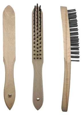 Obrázek produktu pro Ocelový drátěný kartáč, třířadý