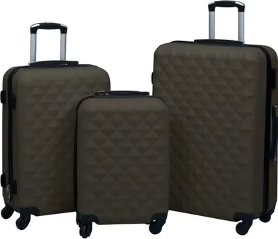 Produktbild von Hartschalen-Trolley-Set 3 Stk. Anthrazit ABS
