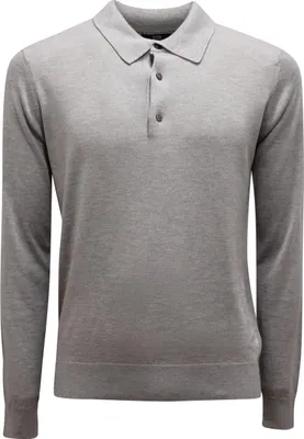 Imagen del producto de M7976 - Camisa polo para hombre, marca Alpha Studio, confeccionada en seda y cachemira