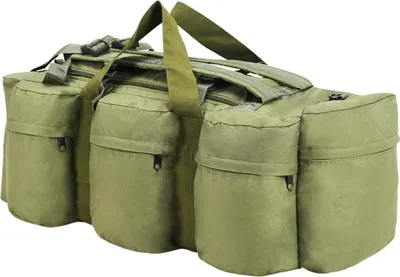 Obrázok produktu pre vidaXL taška 3 v 1 army style 45 L olivovo zelená