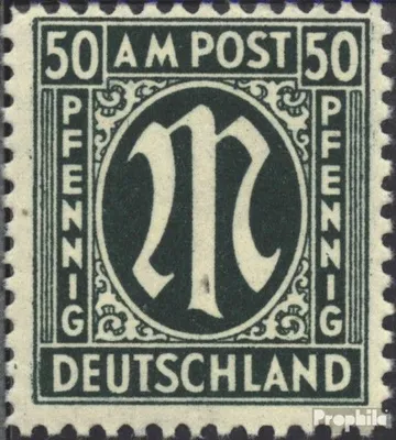 Produktbild von Briefmarken Bizone (Alliierte Besetzung) 1945 Mi 32b A gezähnt 11,  gestempelt AM-Post