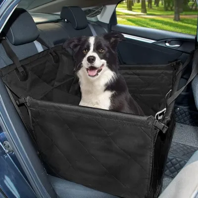 Productafbeelding van Versterkte autostoel voor honden, geschikt voor kleine en middelgrote honden, met bevestigingsmogelijkheid voor een riem