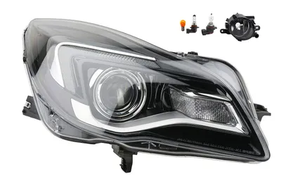 Immagine prodotto di Fari compatibili con Opel Insignia 10/13 - Hir2 R + fendinebbia + lampadine 1216811 1710203 1710214 Johns