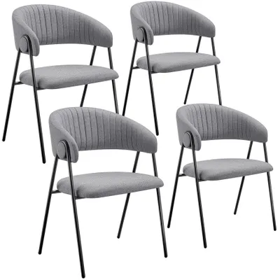 Produktbild von tectake® Armlehnstuhl Bedano Webstoff, gepolstert 60 x 58 x 85 cm