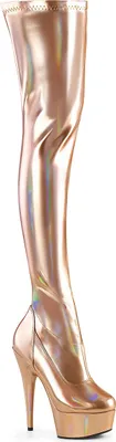 Produktbild von DELIGHT-3000HWR Damen Boots von Pleaser, Roségold  , EU 40, US 10