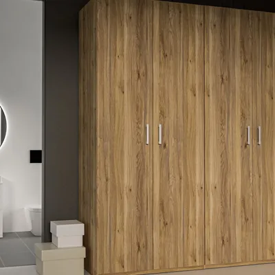 Image de Forte ECONOBOX 2 : Armoire de 90 cm, armoire à deux portes battantes avec étagères