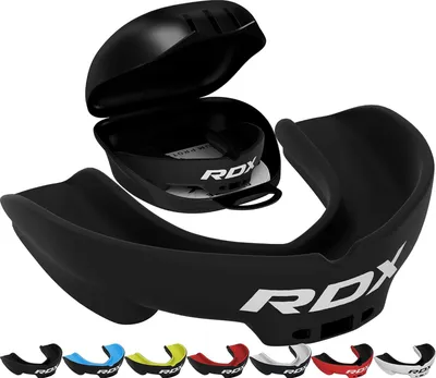 Produktbild von RDX Zahnschutz, Boxen, MMA, Mundschutz, Kickboxen, Mundstück, Zahnschutz, Kieferschutz mit Etui, Muay Thai, Kampfsport, Rugby, Hockey, Fußball