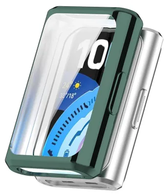 Produktbild von Smartwatch TPU Hülle für Huawei Band 11 Full Cover Displayschutz Case Grün