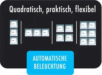 Produktbild von M-E MODERN-ELECTRONICS Klingeltaster KTB 2 Familien Silber beleuchtet (KTB-2 S)