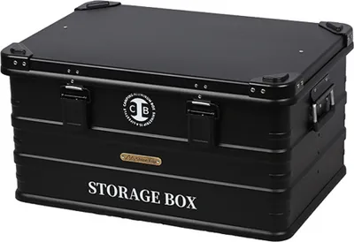 Obrázek produktu pro Venkovní úložný box, hliníkový box, kempingový úložný box, box do auta, vodotěsný, 600 x 400 x 300 mm/23,6 x 15,7 x 11,8 palců, černý