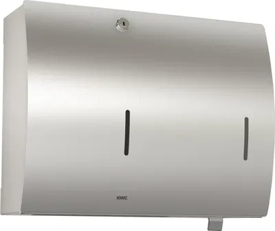 Zdjęcie produktu dla Zestaw papier/mydło KWC AR, STRATOS, stal nierdzewna, natynkowy, 396x305x134 mm