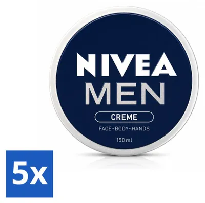 Produktbild von 5 x NIVEA MEN Creme - Körpercreme - 150 ml - Vorteilspackung - 5 Stücke
