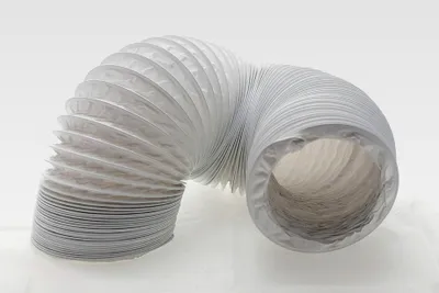 Produktbild von Flexibler Abluftschlauch aus PVC Ø 125/127 mm, 6 m für Klimaanlagen, Wäschetrockner, Dunstabzugshaube