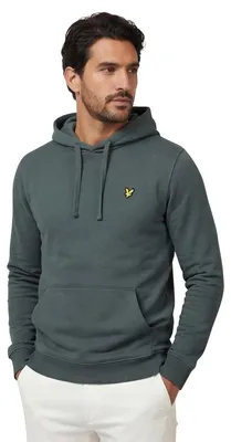 Produktbild von Lyle & Scott Kapuzenpullover grün einfarbig Baumwolle