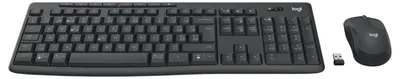 Obrázok produktu pre Logitech MK370 Combo for Business, Bezdrôtový, Bluetooth, Membránový spínač kláves, QWERTZ, Grafit, Obsahuje myš