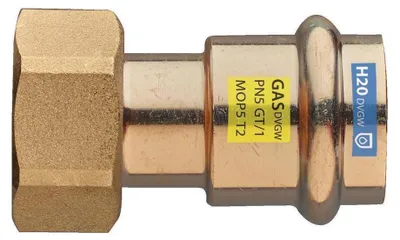 Image de Frabo Raccord avec écrou pivotant à joint plat 3/4 x 18 mm bronze