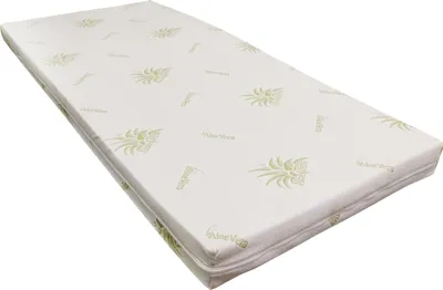 Produktbild von Best For You Schaumstoffmatratze ALOE VERA  Kinderbettmatratze 15 Größen von 60x120x10 cm bis 200x200x10 cm mit Reißverschluss Aloe Vera 90x160