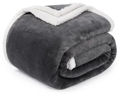 Produktbild von Sherpa Fleece Decke - Weich und Gemütlich für Sofa und Bett