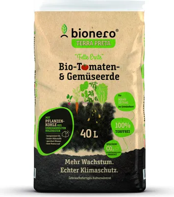 Produktbild von bionero  Tomaten- und Gemüseerde fette Ernte 40 L torffrei