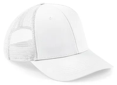 Produktbild von Beechfield B646 | 6-Panel-Design Urbanwear Trucker - Farbe: White - Größe: One Size
