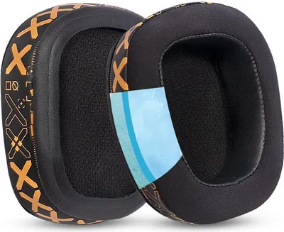 Produktbild von INF Ersatz-Ohrpolster für Logitech G633 G933 Kopfhörer - Schwarzes Proteinleder