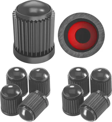 Produktbild von Schrader Ventilkappen; 10er Set; Farbe: Anthrazit