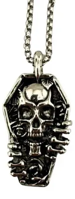 Produktbild von Easure Halskette - Coffin Skull