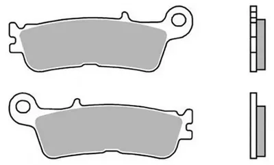 Image de Paire de plaquettes de frein BREMBO SX 07YA55SX Off-Road Supermotard frittées
