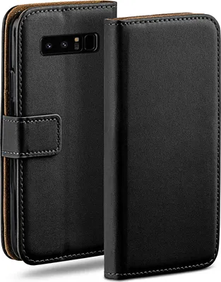 Produktbild von moex® Book Case kompatibel mit Samsung Galaxy Note8 - Hülle 360 Grad klappbar, Schwarz
