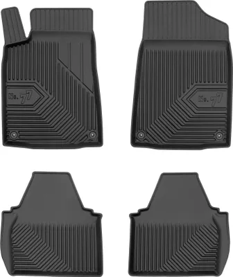 Produktbild von Fußmatten Gummimatten No.77 für Peugeot 607 1999-2010 TPE Gummi Schwarz 4 tlg