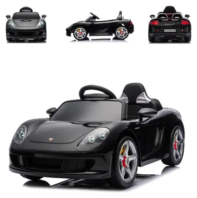 Obrázok produktu pre Detské elektrické autíčko Chipolino Porsche Carrera GT s diaľkovým ovládaním, Bluetooth, 2 motormi, čierne