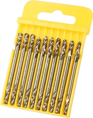 Obrázek produktu pro sada vrtáků 10ks 1/8" HSS-Co s dvojitou kobaltovou špičkou M35