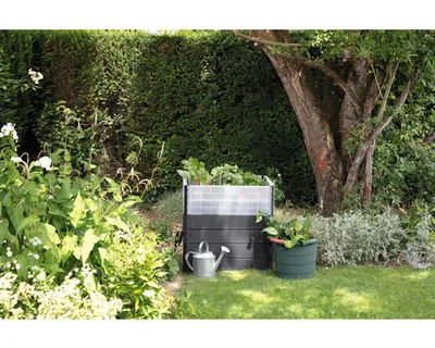 Produktbild von Hochbeet klassisch GARANTIA ERGO Quadro Turbo M 75 inkl. Flora-Wassersparsystem 80 x 60 x 75 cm stone