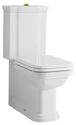 Immagine prodotto di WALDORF WC combinato, scarico verticale/orizzontale, 40x87,5x68cm, bianco-bronzo