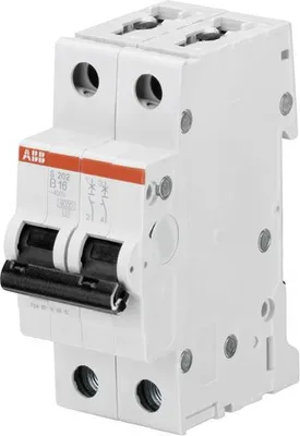 Image de ABB STOTZ-KONTAKT ABB S202-B6 Stromunterbrecher Disjoncteur miniature type B 2 2 Modul(e) (2CDS252001R0065)