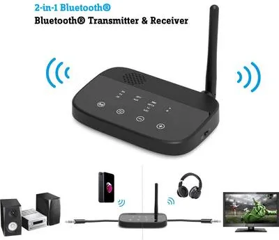 Immagine prodotto di Trasmettitore/ricevitore musicale Bluetooth® Renkforce BTHP-100 Versione Bluetooth: 4.2, aptX®, SBC 100 m Bluetooth® Re integrato (RF-3257424)
