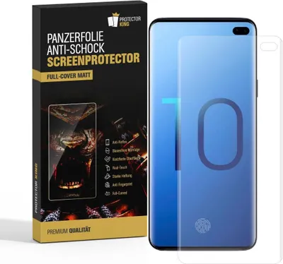 Produktbild von 2x Panzerfolie für Samsung Galaxy S10 Plus FULL COVER Displayschutzfolie MATT