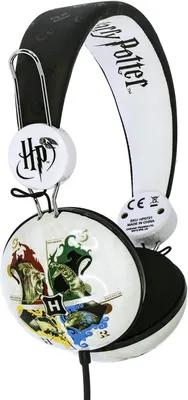 Zdjęcie produktu dla OTL Technologies Harry Potter Hogwarts Crest White Słuchawki dla dzieci