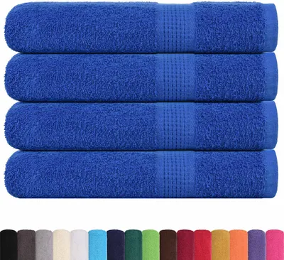 Immagine prodotto di vidaXL Asciugamani FROGN, 4 pezzi, blu, 100x200 cm, 360 g/m²