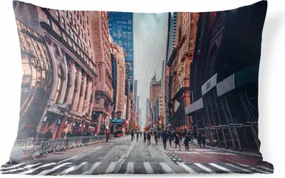 Produktbild von MuchoWow® Outdoor Kissen - Veteranenparade in New York - 50x30 cm - Wetterfest - Lounge Kissen - Sofa kissen - Wohnzimmer Dekoration