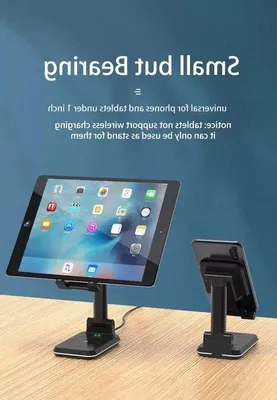 Zdjęcie produktu dla Składana ładowarka bezprzewodowa 2 w 1 z regulowaną wysokością do smartfonów i tabletów