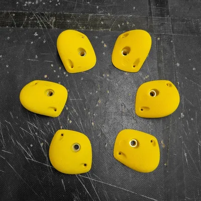 Produktbild von 6-er Steilstein Klettergriffe Set Positief, Farbe:Wunschfarbe (Anfertigung)