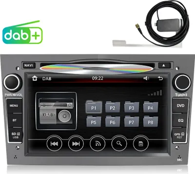 Zdjęcie produktu dla 7" Radio samochodowe DAB GPS Nav CD DVD USB Do Opel Corsa C D Astra H Zafira Vectra RDS Szary