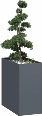 Zdjęcie produktu dla Maison Exclusive – donica antracytowa 40 x 80 x 80 cm stal