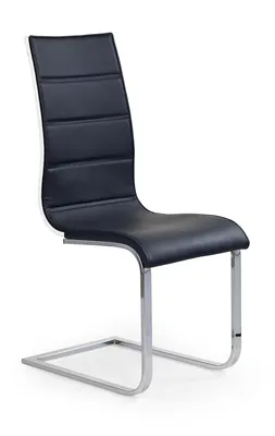 Obrázok produktu pre Halmar Jedálenská stolička K104 - čierna / biely lesk