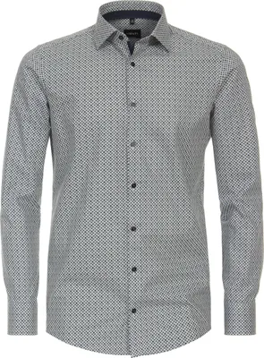Produktbild von VENTI Herren Businesshemd Langarm Kent Modern-Fit Grün 45